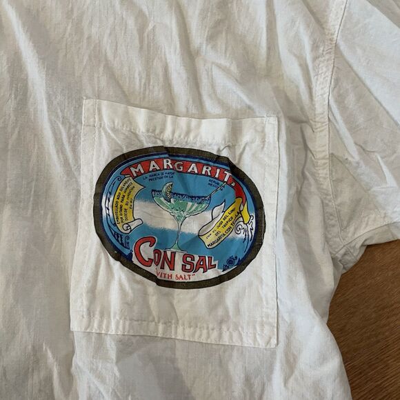 Vintage Gitano Margarita Con Sal short sleeve button-down Shirt Size M - Picture 9 of 9